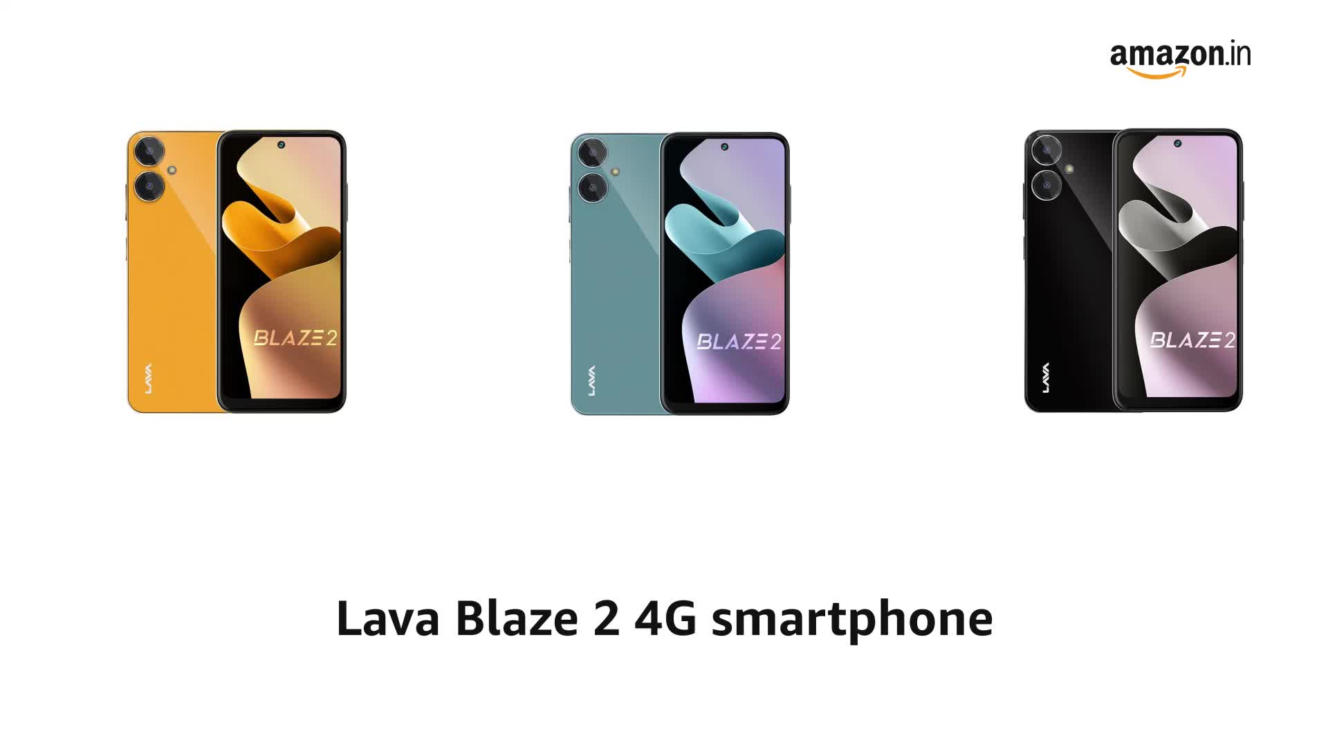 LAVA ベルム2箱 Lava Blaze 2 (6GB RAM, 128GB Storage) - Glass Orange | 18W Fast